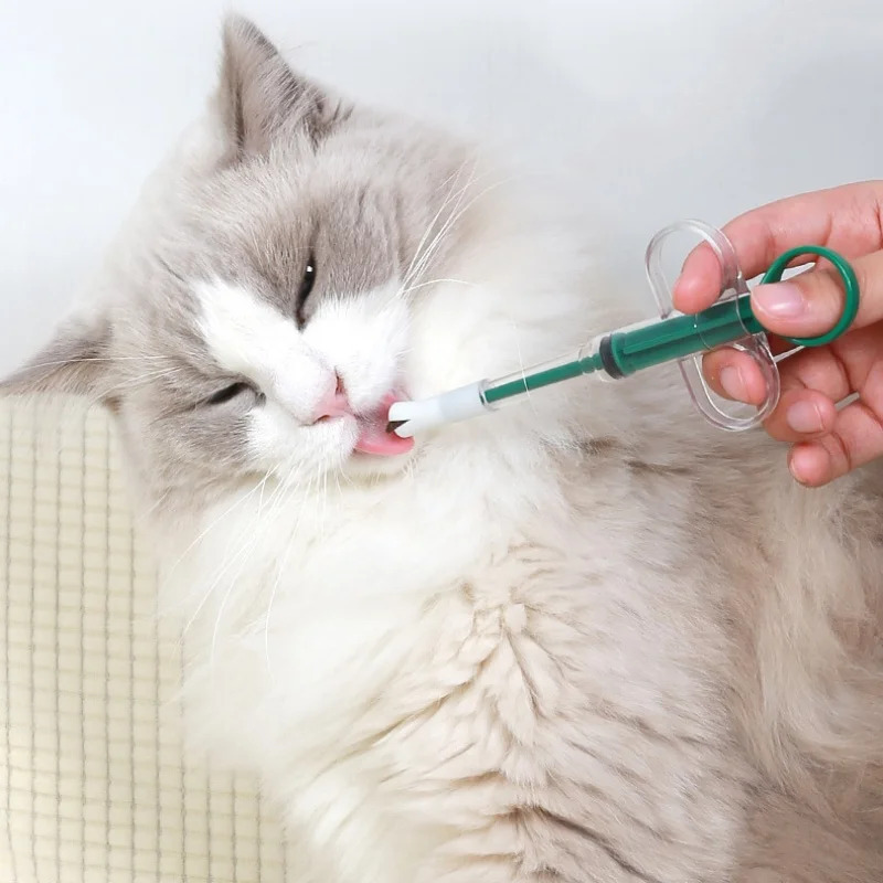 OUWO собака кошка кормушка для домашних животных дозатор таблеток шприц с 2 шт. наконечником многоцелевая кормушка для собак и кошек кормушка для таблеток S1