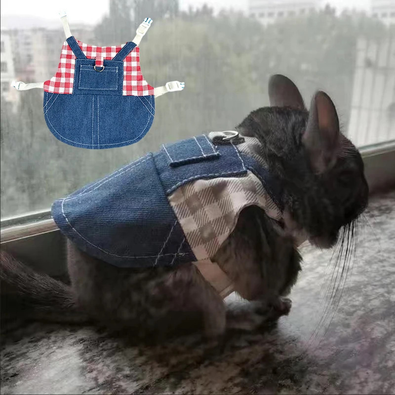 Chinchilla quyonlari uchun yuradigan kichik hayvonlar uchun uy hayvonlari uchun jabduqlar Daniy quyon Gvineya cho'chqasi quyoni Gollandiya Lops tasma maskot aksessuarlari