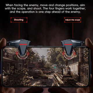 Mobil oʻyin kontrollerlari Telefon triggerlari yangilangan versiya Mobil oʻyin trigger sezgir tortishish boshqaruvchisi Joystick tugmalari