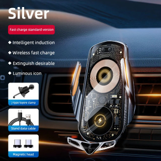 Mobil telefon ushlagichi Avtomobilingizga mos keladi Uy universal avtomobil uyali telefon ushlagichi iPhone, Android smartfonlari uchun mos серебристый