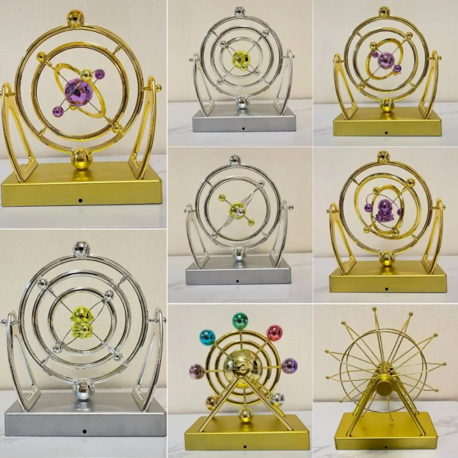 Магнитный 3D-модель космического маятника на батарейках: креативный настольный декор для рабочего стола