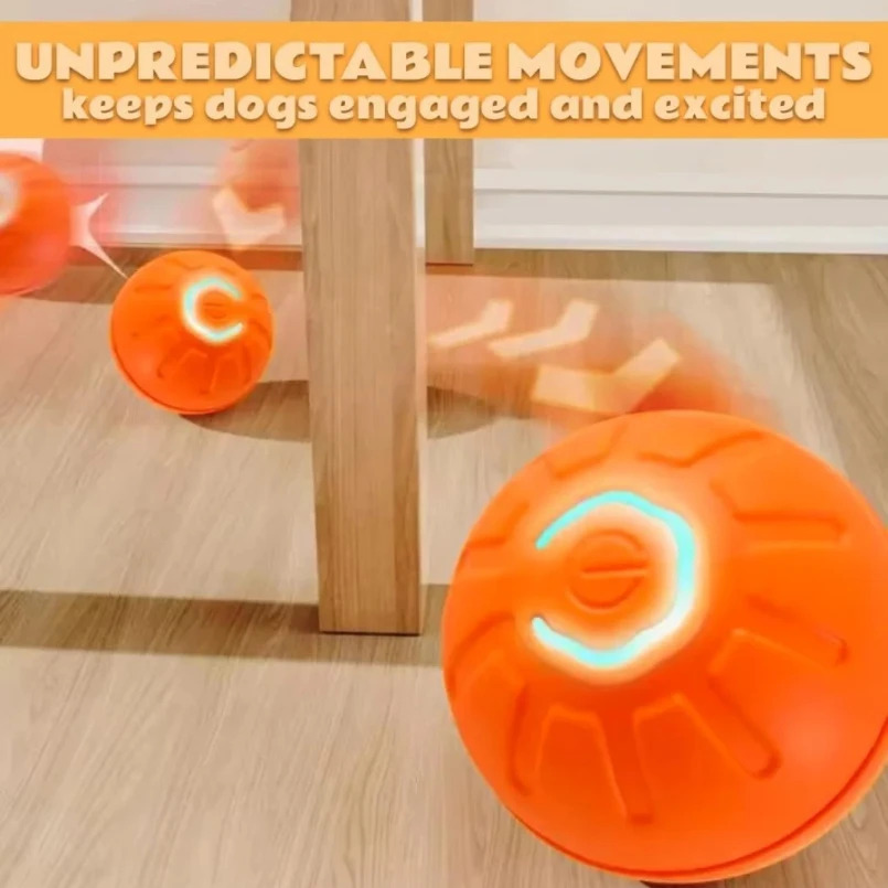 Uy hayvonlari uchun o'yinchoqlar Gravity Electric Pet Entertainment Ball Itlar va mushuklar uchun aqlli sakrash to'pi