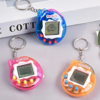 1 dona shaffof elektron uy hayvonlari Tamagotchi Nostalgic 168 uy hayvonlari bitta virtual kiber-raqamli nostaljik kulgili o'yinchoqlar pikselli qiziqarli o'yinlar