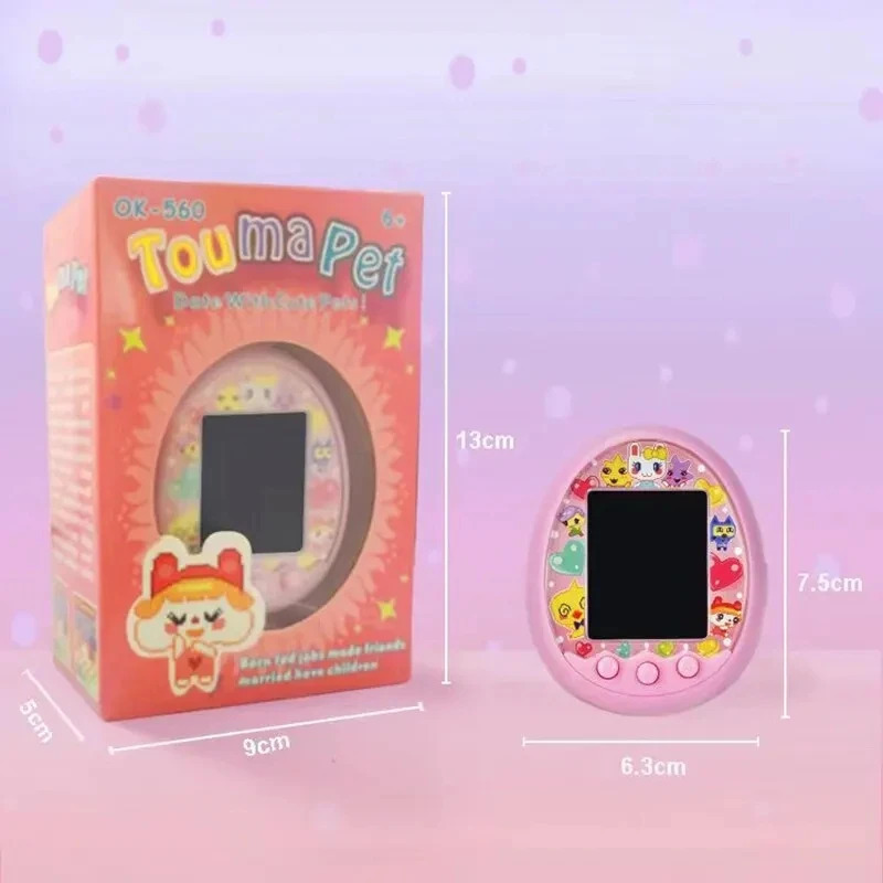 Rangli ekranli elektron virtual uy hayvonlari Tamagotchi: virtual uy hayvonlari bilan muloqot qilish uchun interfaol qo'lda o'yin...
