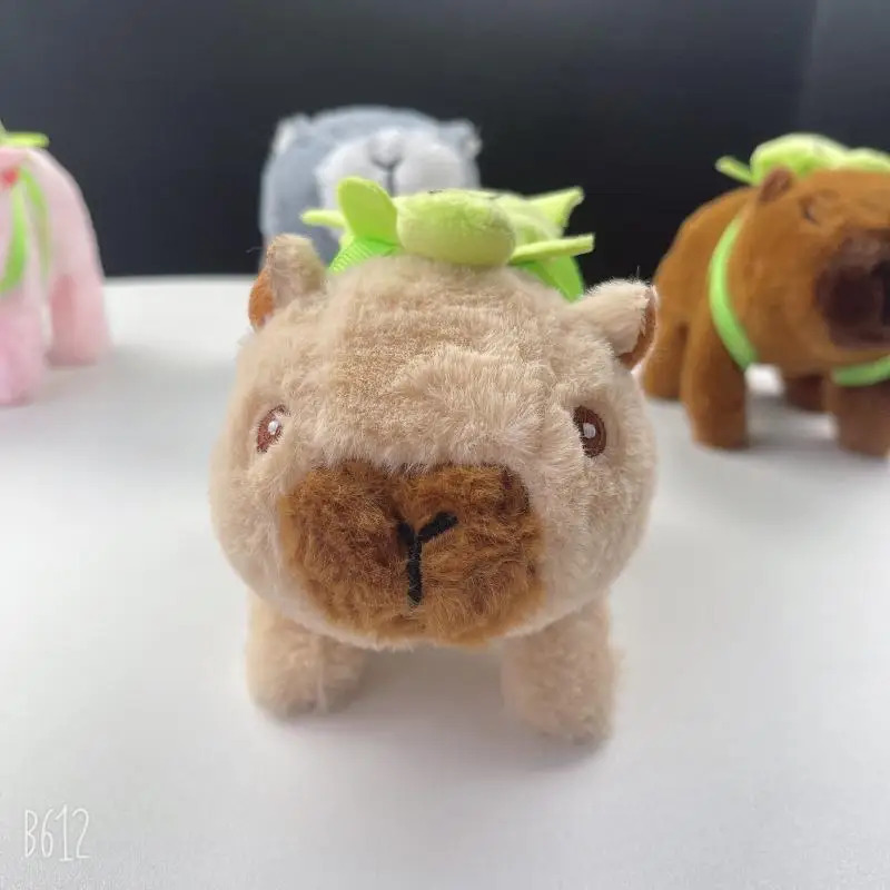 Цельная электронная детская игрушка для ходьбы, движущейся спины и пятен, детская игрушка для домашних животных, электрическая плюшевая кукла-капибара