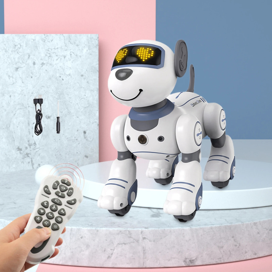 RC robot it elektron yuradigan raqsga tushuvchi it aqlli sensorli masofadan boshqarish pulti it o'yinchoqlari bolalar o'yinchoqlari o'g'il bolalar uchun kulgili sovg'a