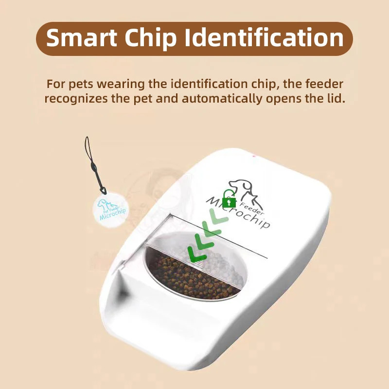 Aqlli mikrochip RFID uy hayvonlarini oziqlantiruvchi mushuk idishi Ekologik toza plastik ko'p uy hayvonlarini tanib olish uchun yangi yangilangan aqlli mushuk idishi