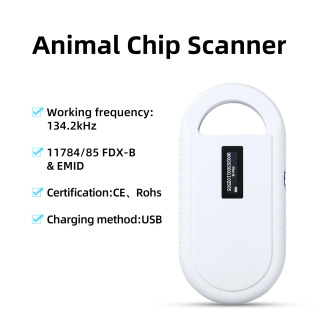 PT160 OLED displey uy hayvonlari uchun skaner ISO11784/5 uy hayvonlari uchun ID o'quvchi chip transponder USB RFID qo'lda uy hayvonlari uchun mikrochip skaneri