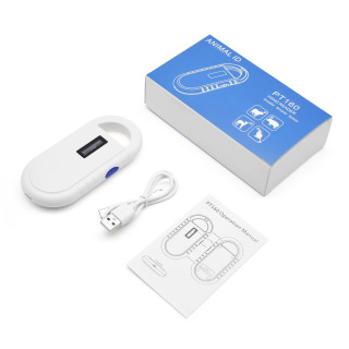 PT160 OLED displey uy hayvonlari uchun skaner ISO11784/5 uy hayvonlari uchun ID o'quvchi chip transponder USB RFID qo'lda uy hayvonlari uchun mikrochip skaneri