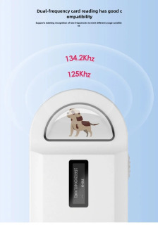 Zaryadlanuvchi 134,2 KHz uy hayvonlari uchun mikrochip RFID o'quvchi PT160 qo'lda ishlatiladigan raqamli ID uy hayvonlari uchun chip skaneri It mushuklarini boshqarish uchun