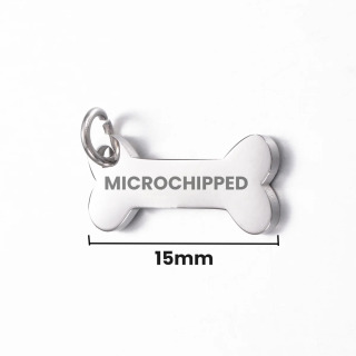 Kichik mikrochip it yorlig'i mikrochip qo'shimcha mushuk yoqasi yorlig'i uy hayvonlari identifikatori yorlig'i o'yilgan aksessuarlar Kichik o'lchamli 8mm 15mm suyak shakli I