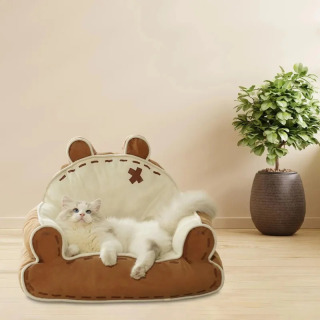 Диван для домашних животных, модное украшение для дома, котенок, теплый домик для домашних животных, диван для собак, гнездо, кровать для кошек для домашних животных, маленьких и средних собак, кошек, дома в помещении