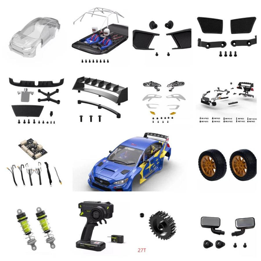 Запасные части 001 для радиоуправляемой раллийной машины Rlaarl 1/10 Scale Brushless XTS-S10 4WD RTR XTS-S10