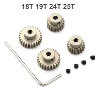 Металлический комплект шестерен 18T 19T 24T 25T для Tamiya TT01 TT02 TT-02 TB02 TA05, детали для обновления радиоуправляемого автомобиля, аксессуары