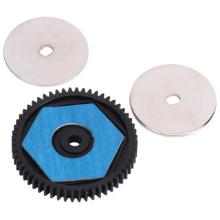 56T Gear 13T Dvigatel reduktorini yangilash aksessuarlari Axial SCX10 RC Modelli avtomobil uchun masofadan boshqarish pulti avtomobil ehtiyot qismlari uchun mos keladi.