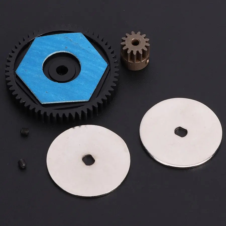 56T Gear 13T Dvigatel reduktorini yangilash aksessuarlari Axial SCX10 RC Modelli avtomobil uchun masofadan boshqarish pulti avtomobil ehtiyot qismlari uchun mos keladi.