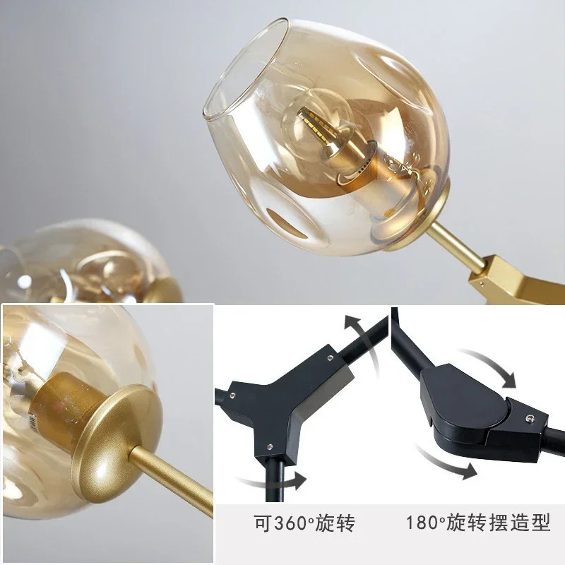 Zamonaviy LED marjon chiroqlari, yashash xonasi yotoqxona oshxonasi uchun yotoqxona ovqat xonasi yoritgichi uchun LED marjon chiroqlari