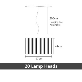 Zamonaviy LED qandillar Nordic qora/oq ofis marjonlari yashash xonasi uchun uy marjon chiroqlari ovqat xonasi bar armatura БРОНЗА L