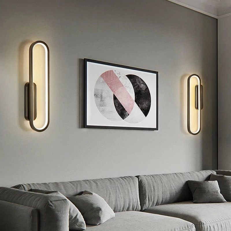 Zamonaviy Led devor yoritgichi Minimalist devor yoritgichi yashash xonasi yotoqxona zina yoritgichi Uyni bezatish toʻshak yonidagi Skandinaviya devor chiroqlari lampalari