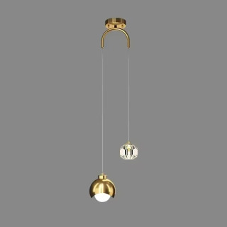 Yotoq xonasi uchun zamonaviy LED yoritgichlar ijodiy uy dekoratsiyasi osilgan chiroq Hashamatli ovqat xonasi yoritgichi Oltin/qora kristall armatura теплый белый