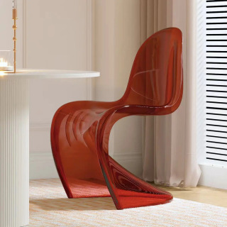 Dizayner minimalist akril ovqat stuli Rangli oshxona ofis kreslosi Zamonaviy yashash xonasi kursi Oshxona mebellari A1 Красный