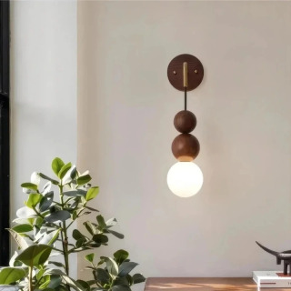 Retro yongʻoq Wabi Sabi devor yoritgichi yotoqxona yotoqxona choyxonasi uchun rustik uslubda