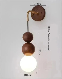 Retro yongʻoq Wabi Sabi devor yoritgichi yotoqxona yotoqxona choyxonasi uchun rustik uslubda Холодный белый