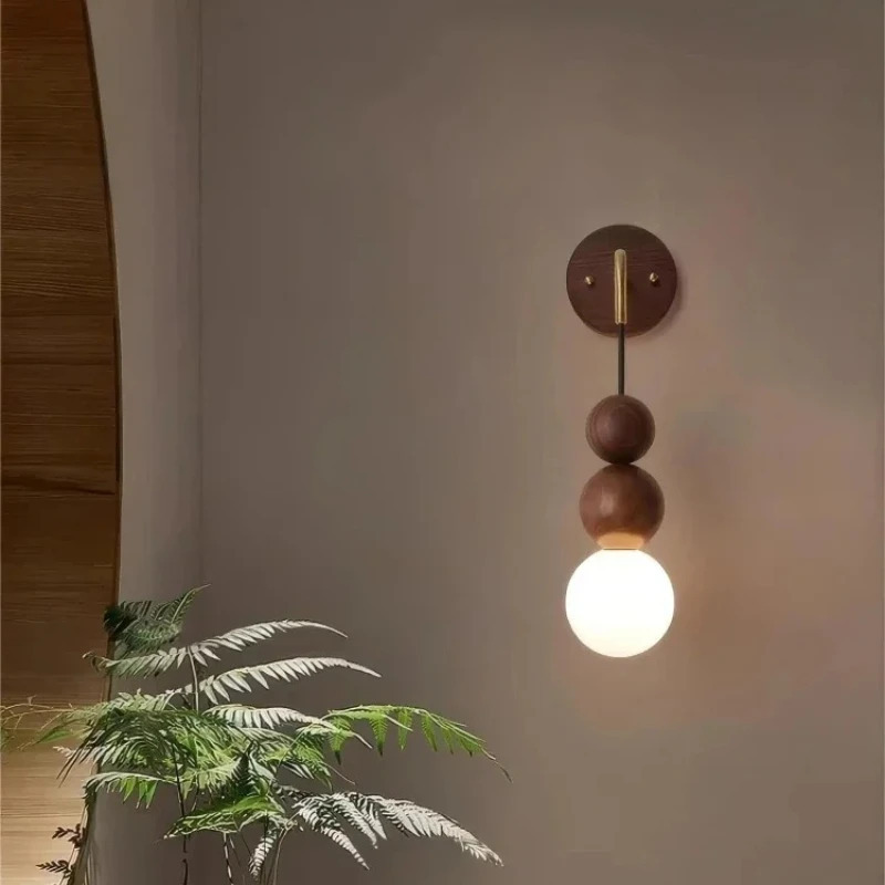 Retro yongʻoq Wabi Sabi devor yoritgichi yotoqxona yotoqxona choyxonasi uchun rustik uslubda