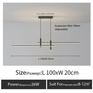 Zamonaviy Nordic ovqat xonasi qandillari oddiy minimalist ovqat stoli chirogʻi Ijodiy dizayn bar taymer chiziqli chiroq Холодный белый