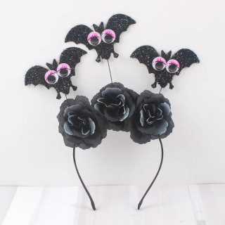 Creative Rojdestvo Big Flower Rose Headbands Spider Headbands Party Arvohlar Qiziqarli bezaklar