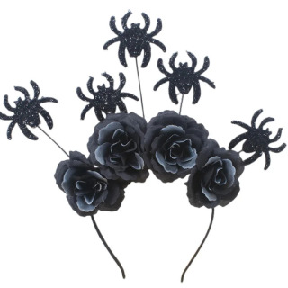 Creative Rojdestvo Big Flower Rose Headbands Spider Headbands Party Arvohlar Qiziqarli bezaklar