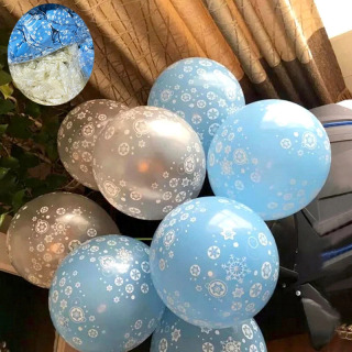 20 рождественских вечеринок украшение мороженое снежинки эмульсионный шарик день рождения ребенок душ свадьба украшение детские игрушки подарок РУБИ Другой