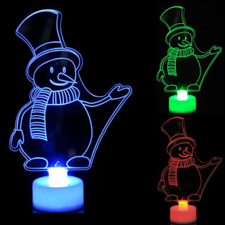 Rangli LED dekorativ chiroqlar Yangi yil Rojdestvo daraxti osilgan bezaklar Qordan odam Santa Klaus Neon partiyasi uy bezaklari