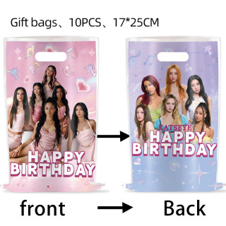 Idol K&Katseye Tugʻilgan kun ziyofati sovgʻa sumkalari Qiz doʻsti sovgʻa sumkasi toʻldiruvchi K-pop muxlislari ziyofat bezaklari chaqaloq dush dekorasi Глубокий сапфир 480 мл