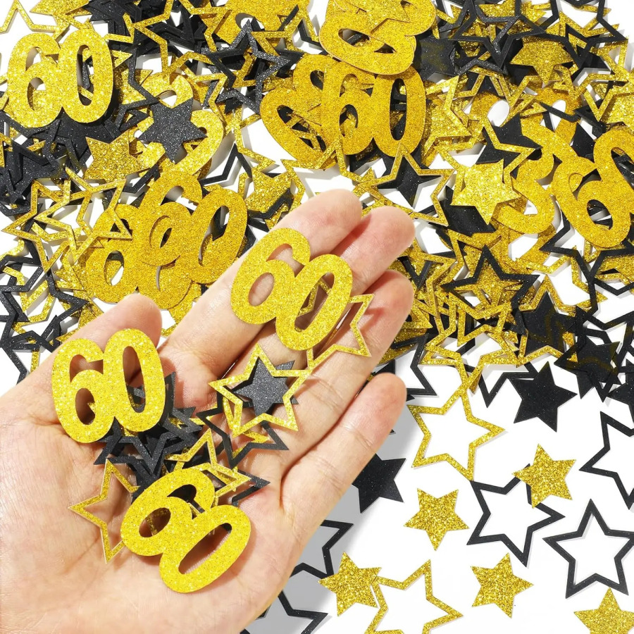 100 шт., 30, 40, 50, 60, блестящие конфетти, разбросанные, вечерние украшения для дня рождения, годовщины, стола, сделай сам, художественное ремесло