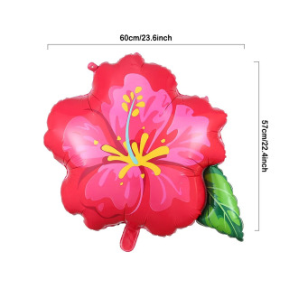 3/2/1 dona. Gavayi ziyofat dekorasi Hibiskus gulli sharlar tropik sharlar Tugʻilgan kun toʻy yozgi plyaj chaqaloq dushi partiyasi materiallari ЛАЗЕР 10 дюймов