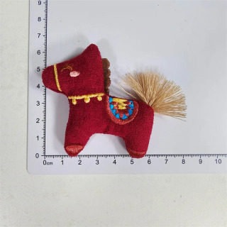 10 dona Yumshoq Pony Ornamenti bir qutiga qadoqlangan bayram uchun kichik sovgʻa