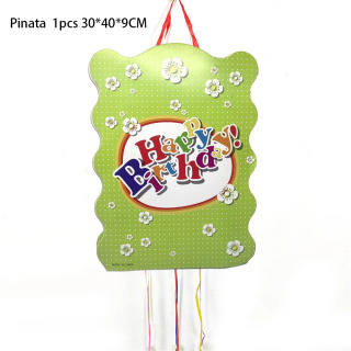 1 dona/lot. Tugʻilgan kuningiz bilan Pinata tugʻilgan kun ziyofati Deko Pinata tadbiri Piñata cumpleaños infantil Qizlar uchun oʻgʻil bolalar uchun sovgʻalar DIY Pinata зеленый