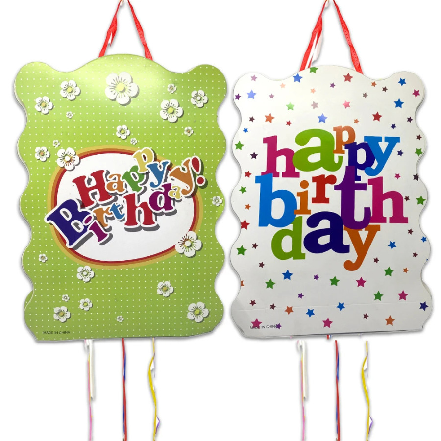 1 dona/lot. Tugʻilgan kuningiz bilan Pinata tugʻilgan kun ziyofati Deko Pinata tadbiri Piñata cumpleaños infantil Qizlar uchun oʻgʻil bolalar uchun sovgʻalar DIY Pinata