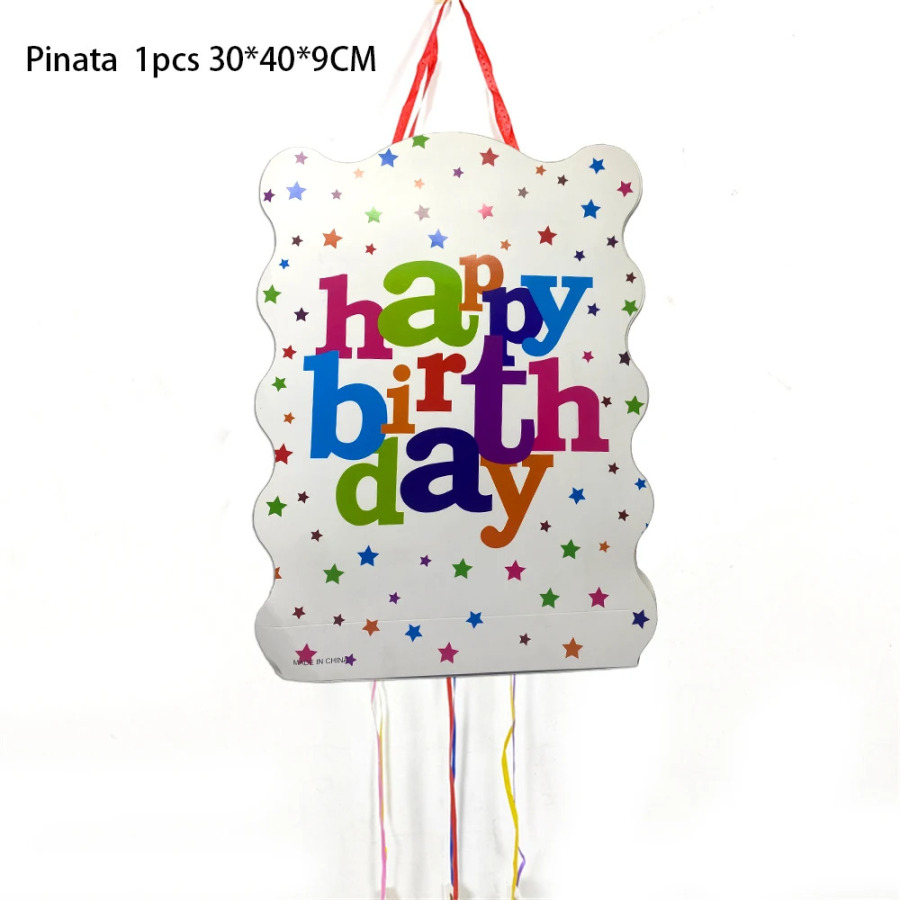 1 dona/lot. Tugʻilgan kuningiz bilan Pinata tugʻilgan kun ziyofati Deko Pinata tadbiri Piñata cumpleaños infantil Qizlar uchun oʻgʻil bolalar uchun sovgʻalar DIY Pinata