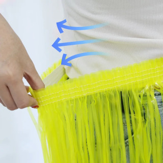 Floresan yubkalar partiya kiyimi ipak yomgʻir yubka Plastik rangli raqs yubka DIY Halloween neon partiyasi dekorasi Kattalar va bolalar uchun