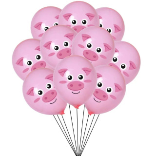 10/30 dona ferma sigir choʻchqa ot qoʻy tovuq lateks sharlar Bolalar tugʻilgan kuni ziyofati bezatish hayvonlar shari chaqaloq dush Globos sharlar