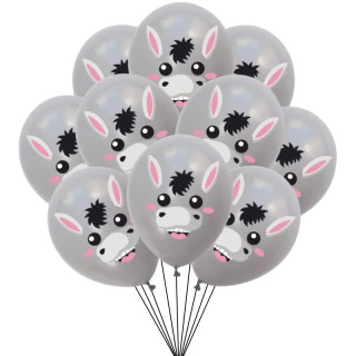 10/30 dona ferma sigir choʻchqa ot qoʻy tovuq lateks sharlar Bolalar tugʻilgan kuni ziyofati bezatish hayvonlar shari chaqaloq dush Globos sharlar