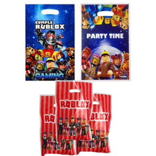 10/50 dona. Plastik Roblox Tugʻilgan kun shakarlamalari sovgʻa sumkalari Bolalar va kattalar uchun partiya bezaklari sovgʻalari