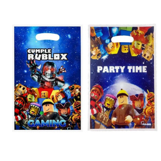 10/50 dona. Plastik Roblox Tugʻilgan kun shakarlamalari sovgʻa sumkalari Bolalar va kattalar uchun partiya bezaklari sovgʻalari