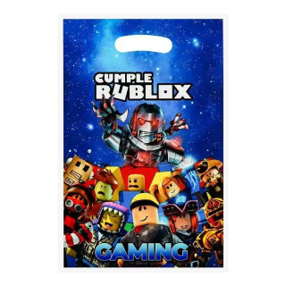 10/50 dona. Plastik Roblox Tugʻilgan kun shakarlamalari sovgʻa sumkalari Bolalar va kattalar uchun partiya bezaklari sovgʻalari