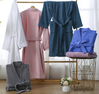 100 paxta terri xalat pijama tungi koʻylak Bahor kuz sochiq uzun uy xalat changni yutish Yukata pijama xalat