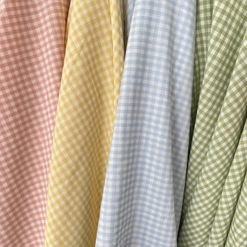 Mato Paxta Polyester Plaid Koʻylaklar Koʻylaklar Choyshablar Yorgan qoplamalari Yostiq jildlari Stol choyshablari DIY matolar
