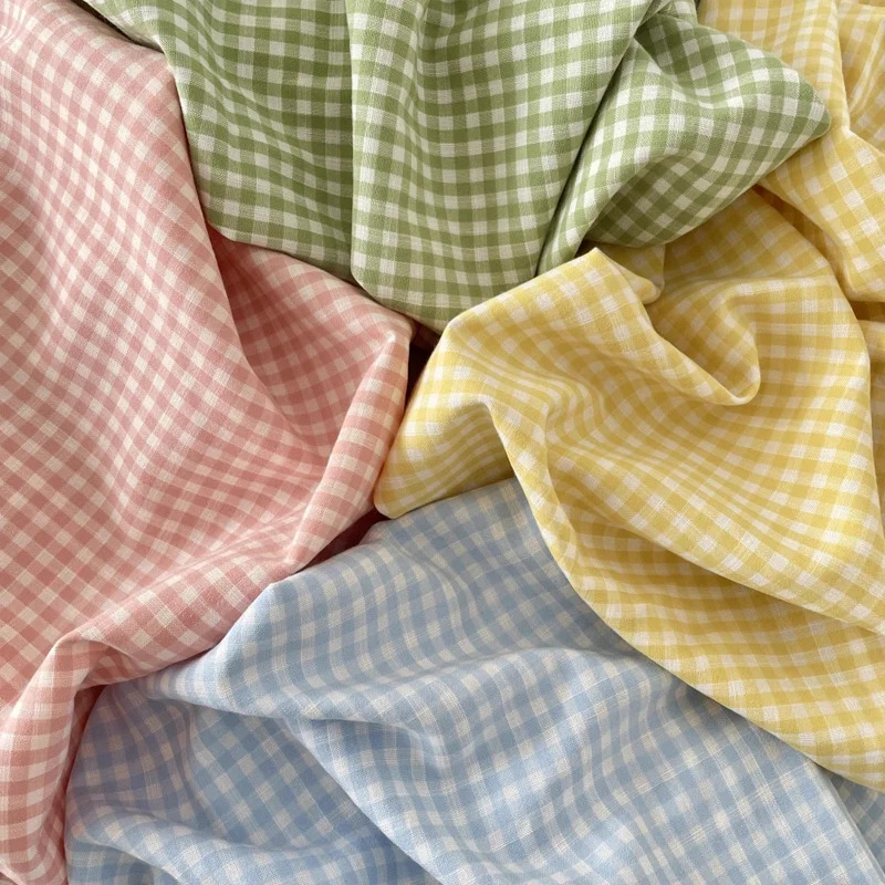Mato Paxta Polyester Plaid Koʻylaklar Koʻylaklar Choyshablar Yorgan qoplamalari Yostiq jildlari Stol choyshablari DIY matolar