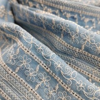 Yangi qoʻlda tikilgan paxta jinsi mato DIY kiyim aksessuarlari mato yuqori sifatli moda qoʻlda ishlangan mato metr boʻyicha БЕЛЫЙ L